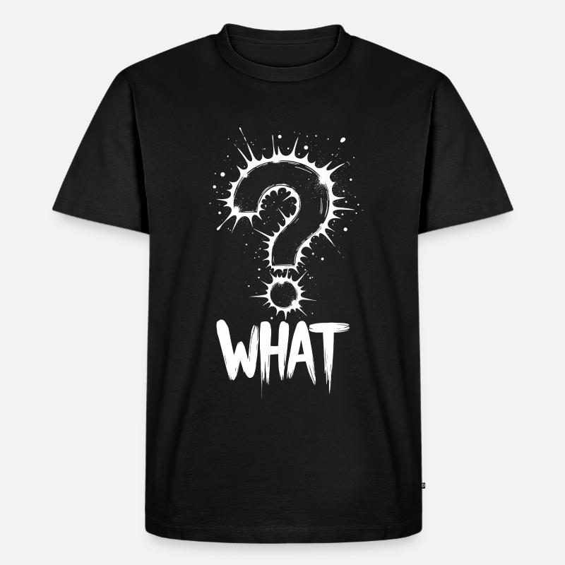 Quel point d’interrogation Splash - T-shirt Premium bio Homme - noir