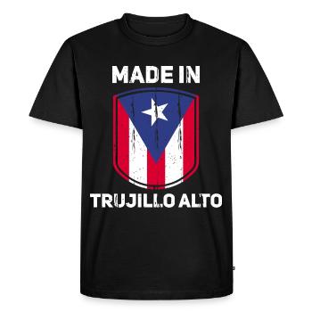 Porto Rico - T-shirt Premium bio Homme - noir - Devant - Nico (187cm)