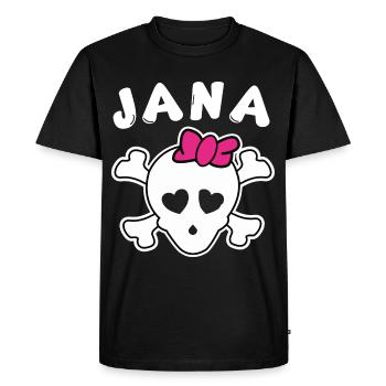 Jana Design for Girls and Women - Men's Premium Organic T-Shirt - black - Front - Nico (187cm)