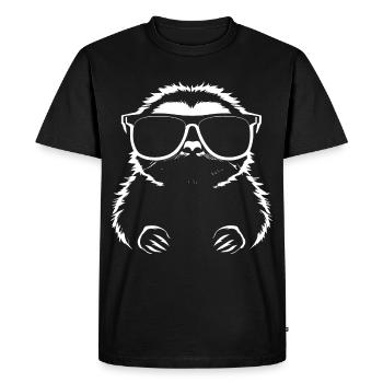 Sloths Anime Sloth Manga Sloth Sunglasses - Men's Premium Organic T-Shirt - black - Front - Nico (187cm)