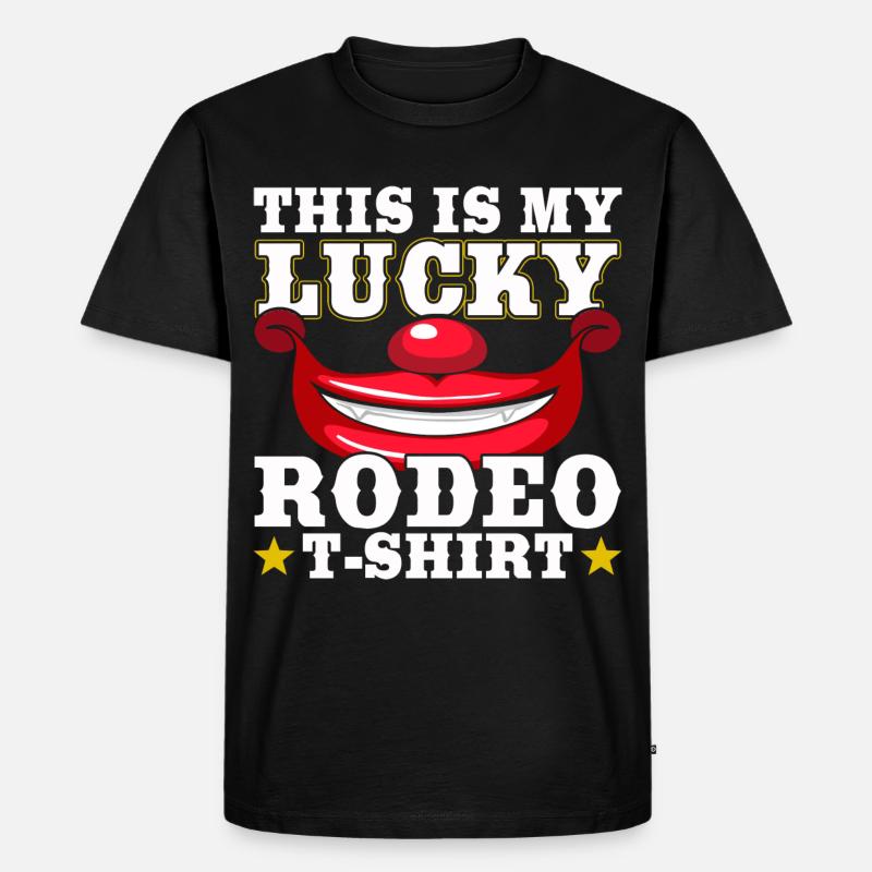 Cowboy - Männer Premium Bio T-Shirt - Schwarz