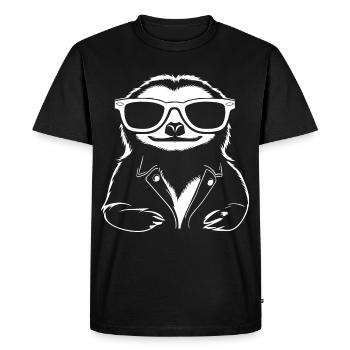 Paresseux Anime Paresseux Manga Paresseux Lunettes de soleil - T-shirt Premium bio Homme - noir - Devant - Nico (187cm)