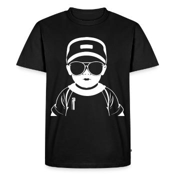 Drôle Enfant En Bas Âge Portant Des Lunettes De Soleil Cool Bébé - T-shirt Premium bio Homme - noir - Devant - Nico (187cm)