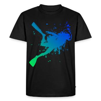Plongeur Homme Plongeur Plongeur Femme Plongeur - T-shirt Premium bio Homme - noir - Devant - Nico (187cm)