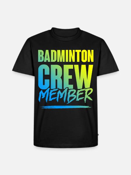 Badminton Crew - Männer Premium Bio T-Shirt - Schwarz