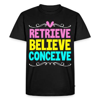 Embryo Transfer Day Fetus - Men's Premium Organic T-Shirt - black - Front - Nico (187cm)