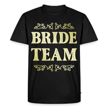 Bride Team - Men's Premium Organic T-Shirt - black - Front - Nico (187cm)