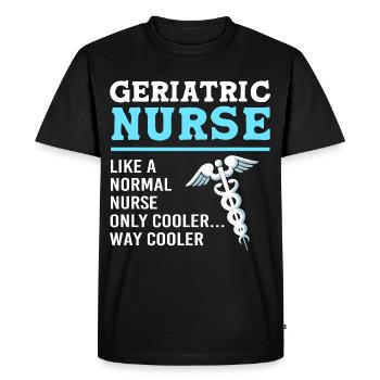 Nursing Home Geriatric Nurse Nurse - Men's Premium Organic T-Shirt - black - Front - Nico (187cm)