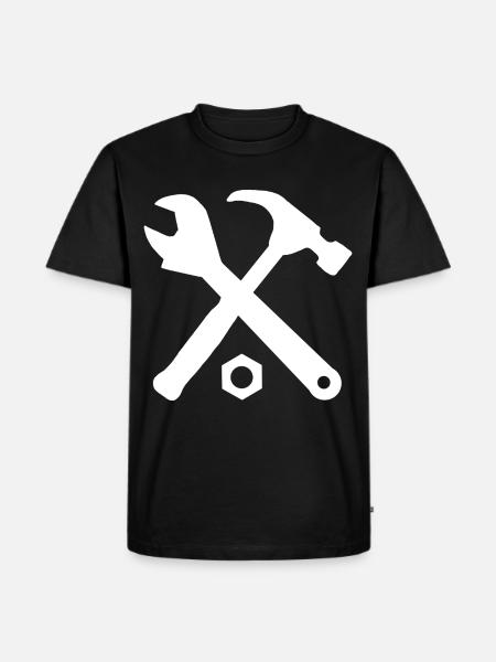 Wrench craftsman tool craft - Men's Premium Organic T-Shirt - black