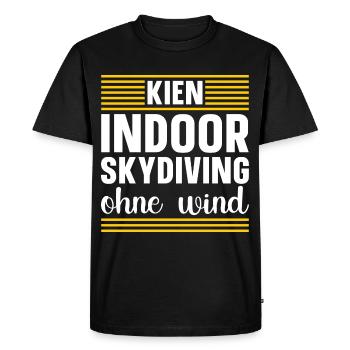 Indoor Skydiving - Men's Premium Organic T-Shirt - black - Front - Nico (187cm)