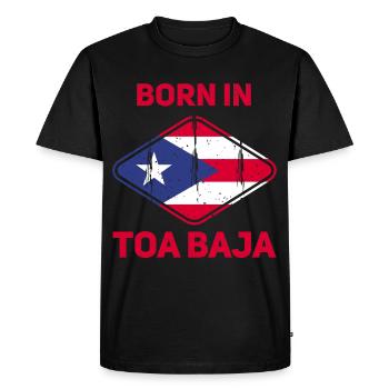 Porto Rico - T-shirt Premium bio Homme - noir - Devant - Nico (187cm)