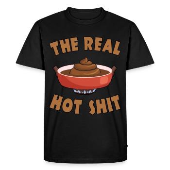 The real hot shit the real hot shitfun - Men's Premium Organic T-Shirt - black - Front - Nico (187cm)