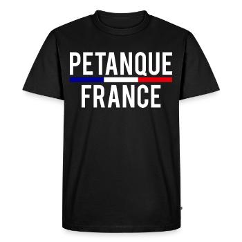 Pétanque France Petanque Frankreich Boule Boccia - Männer Premium Bio T-Shirt - Schwarz - Vorne - Nico (187cm)