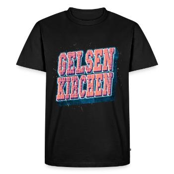 Gelsenkirchen Allemagne Ville Vintage Rétro - T-shirt Premium bio Homme - noir - Devant - Nico (187cm)