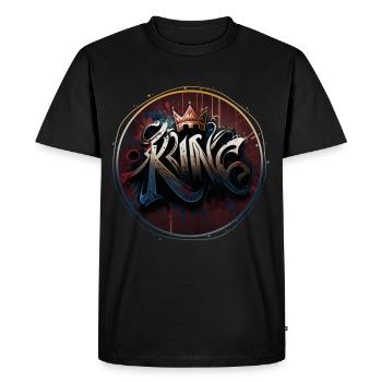 King Graffiti - T-shirt Premium bio Homme - noir - Devant - Nico (187cm)