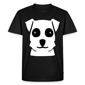 Dog Head Terrier Dog Motif - T-shirt Premium bio Homme - noir - Devant - Nico (187cm)