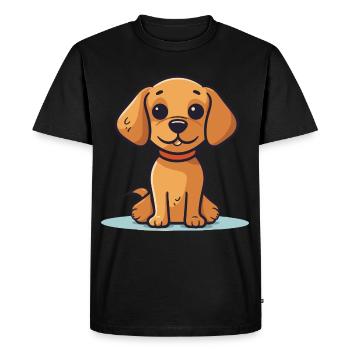 Conception de chien mignon pour les propriétaires de chiens - T-shirt Premium bio Homme - noir - Devant - Nico (187cm)