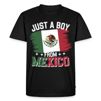 Mexique Mexique Mexicain Espagnol - T-shirt Premium bio Homme - noir - Devant - Nico (187cm)