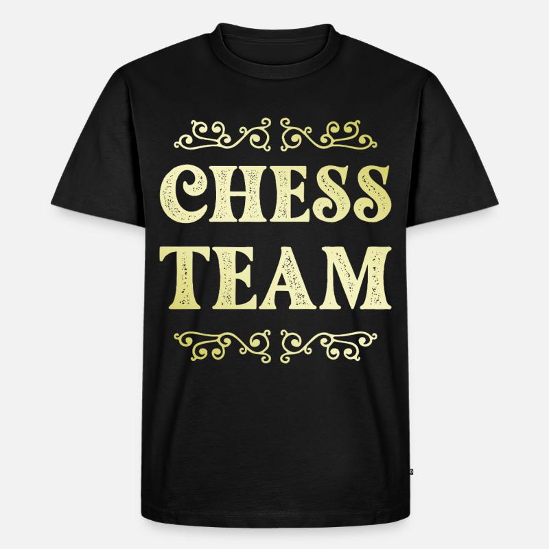 Chess Team - Männer Premium Bio T-Shirt - Schwarz