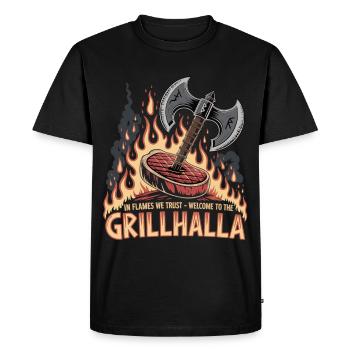 Chemise Viking Grill - T-shirt Premium bio Homme - noir - Devant - Nico (187cm)