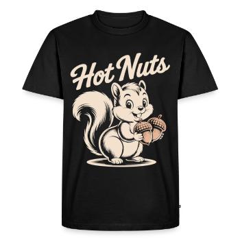 Naughty Squirrel - Chemise Hot Nuts - T-shirt Premium bio Homme - noir - Devant - Nico (187cm)