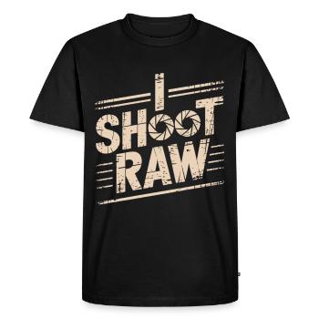 Camera Saying Shirt Photographers - Men's Premium Organic T-Shirt - black - Front - Nico (187cm)
