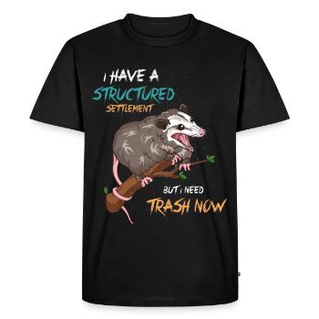 Opposum Dirty Animal graphique - T-shirt Premium bio Homme - noir - Devant - Nico (187cm)