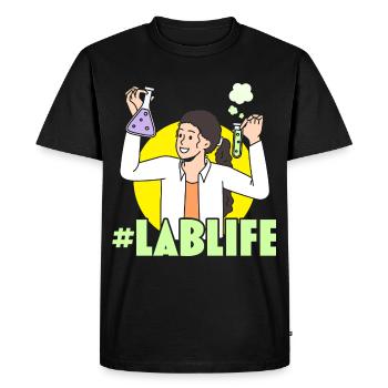 #LabLife Biologist Science Teacher Biology Majo - Men's Premium Organic T-Shirt - black - Front - Nico (187cm)