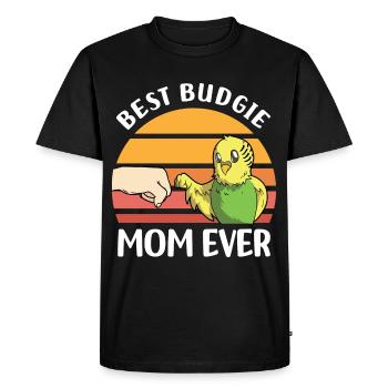 Budgerigar Pet Bird | Oiseaux Animal Cadeau - T-shirt Premium bio Homme - noir - Devant - Nico (187cm)
