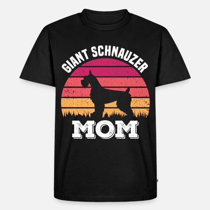 Schnauzer Mama - Männer Premium Bio T-Shirt - Schwarz