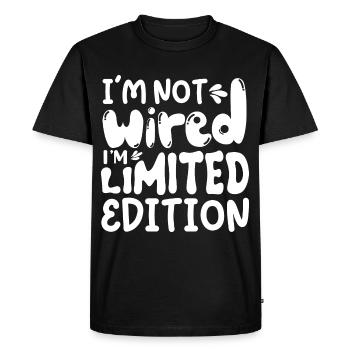 I'm not weird, limited edition - Men's Premium Organic T-Shirt - black - Front - Nico (187cm)