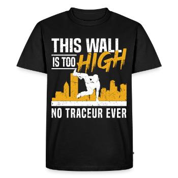 Idées cadeaux Parkour | Parkur Freerunning Parkour - T-shirt Premium bio Homme - noir - Devant - Nico (187cm)