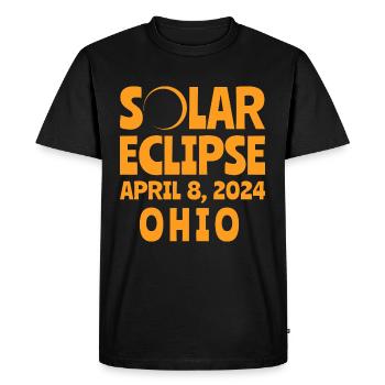 Éclipse Solaire 2024 Ohio - T-shirt Premium bio Homme - noir - Devant - Nico (187cm)