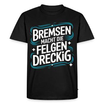 Moteur V8 8 cylindre cylindrée tuner de voiture de réglage - T-shirt Premium bio Homme - noir - Devant - Nico (187cm)