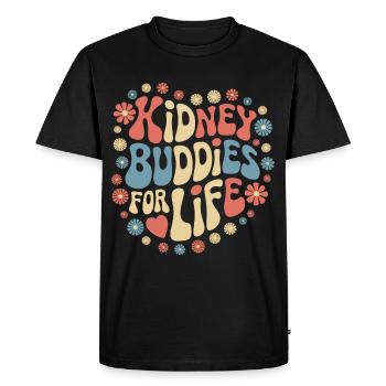 Kidney Donor Kidney Organ Donor - Men's Premium Organic T-Shirt - black - Front - Nico (187cm)