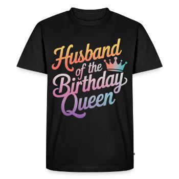 Mari, Conjoint, Famille, Mariage - T-shirt Premium bio Homme - noir - Devant - Nico (187cm)