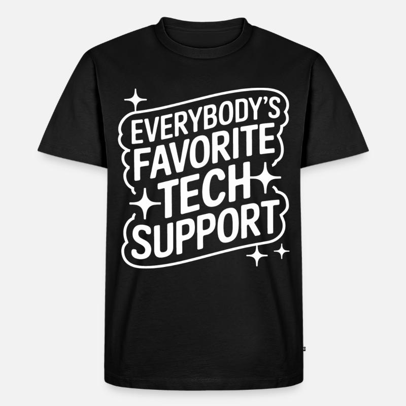 Technical Support Computer - Men's Premium Organic T-Shirt - black