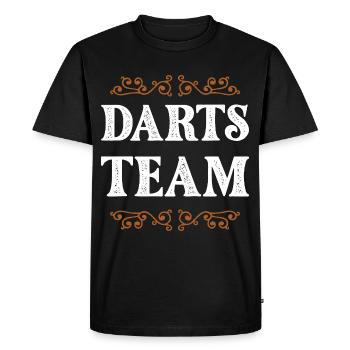 Équipe de fléchettes - T-shirt Premium bio Homme - noir - Devant - Nico (187cm)