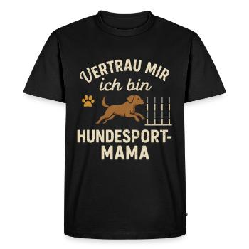 Dog Sport Mom Agility Dog Shirt Gift - Men's Premium Organic T-Shirt - black - Front - Nico (187cm)