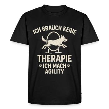 Dog Sports Agility Hobby Dog Exercise Fun - Men's Premium Organic T-Shirt - black - Front - Nico (187cm)