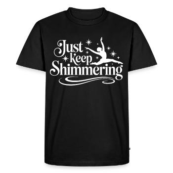 Just Keep Shimmer nageur synchronisé - T-shirt Premium bio Homme - noir - Devant - Nico (187cm)