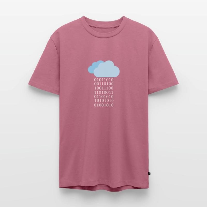 Cloud computing - Binary cloud Men's Premium Organic T-Shirt