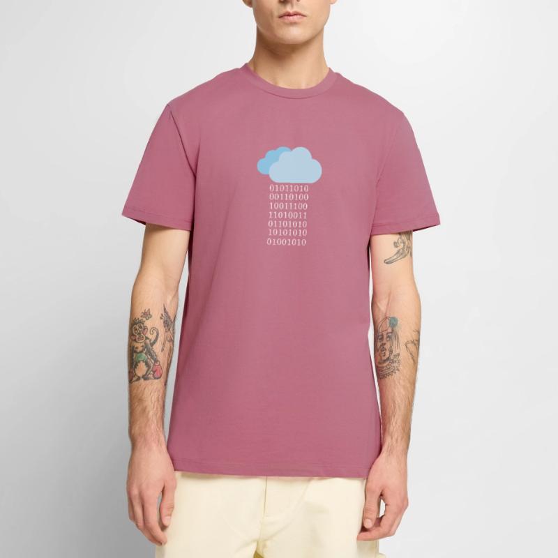 Cloud computing - Binary cloud Men's Premium Organic T-Shirt