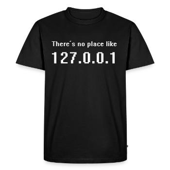 Sysadmin - Localhost 127.0.0.1 - Men's Premium Organic T-Shirt - black - Front - Nico (187cm)