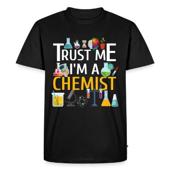 Chimiste chimiste - T-shirt Premium bio Homme - noir - Devant - Nico (187cm)