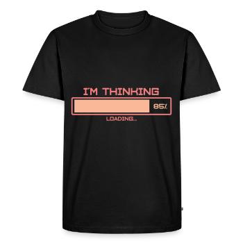 Game Game - Herre Premium økologisk T-shirt - sort - Foran - Nico (187cm)