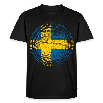 Suède - T-shirt Premium bio Homme - noir - Devant - Nico (187cm)