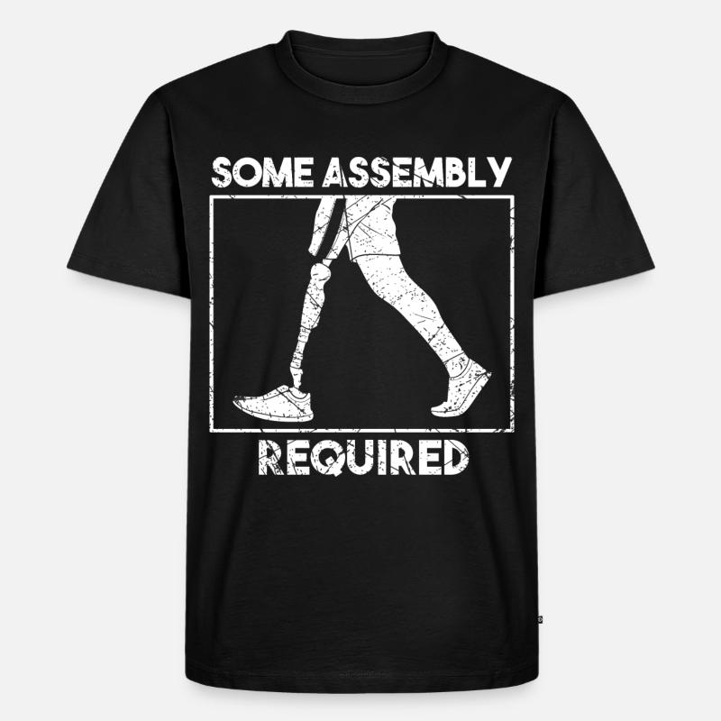 Some Assembly Required Amputierte - Männer Premium Bio T-Shirt - Schwarz