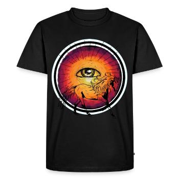 Cheval sauvage Cheval Divin Cheval Poisson Cavalier Poney - T-shirt Premium bio Homme - noir - Devant - Nico (187cm)