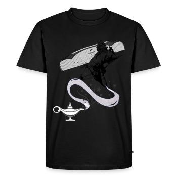 Vol en parapente à lampe magique - T-shirt Premium bio Homme - noir - Devant - Nico (187cm)
